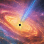 Астрономы впервые засекли блуждающую чёрную дыру, несущуюся сквозь галактику