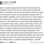 Дональд Трамп пообещал утопить иранские лодки в Ормузском проливе