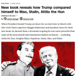 NYT: в новой книге Трамп утверждает, что его могущество превосходит всех великих диктаторов
