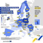 Eurostat: в мае число беженцев из Украины увеличилось в 22 из 26 стран ЕС